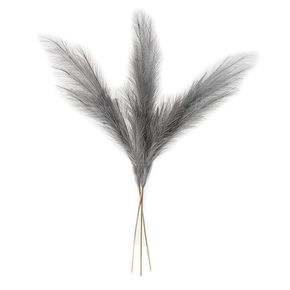 5pcs Extra Large Pampas Grass Stems 120cm Fluffy Artificial Silk Reed for Boho Home Wedding Decor