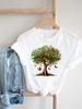Trend Lovely Flower Cute Unisex  T Shirt Short Sleeve Tee Ladies Casual Top Female Clothing Fashion  Tshirt