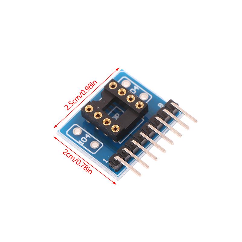 Jednořadý Zip Sip8 balíček převedený na dvouřadý Dip8 patici Njm5532 4558 4560 4580 4565 2114L HiFi audio upgrade