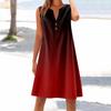 Women's Cotton And Linen Dress Summer Sleeveless Comfortable Travel Beach Dress Fashionable Spring And Summer Vacation Wear