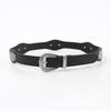 New Curved Belt, High-end Punk Rivet Belt, Western Denim Retro Wave Belt