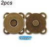 5sets 14mm 8mm Sew-on Metal Magnet Buckle Snap Fasteners Buttons Kits DIY Sewing Garment Accessories Materials Wallet Buckle