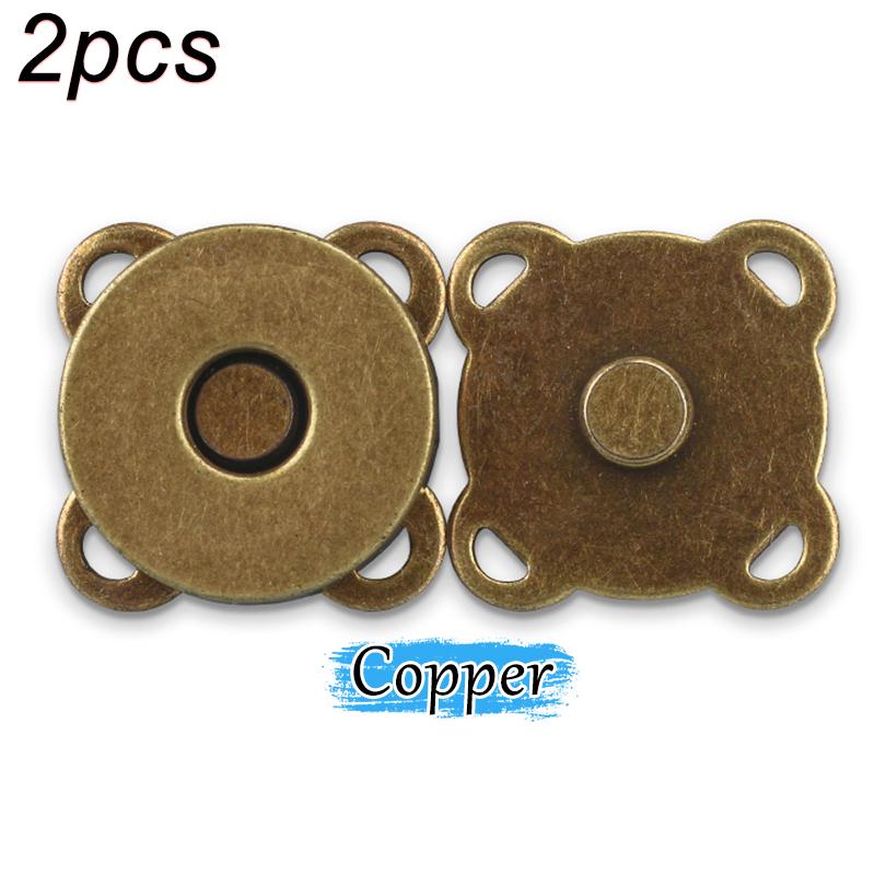 5sets 14mm 8mm Sew-on Metal Magnet Buckle Snap Fasteners Buttons Kits DIY Sewing Garment Accessories Materials Wallet Buckle