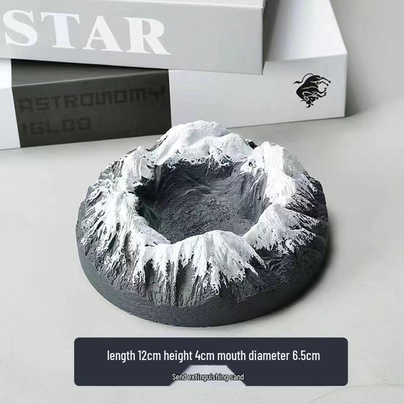 Luxury Creative Cigar Ashtray - Snow Mountain Design, Perfect Father's Day Gift