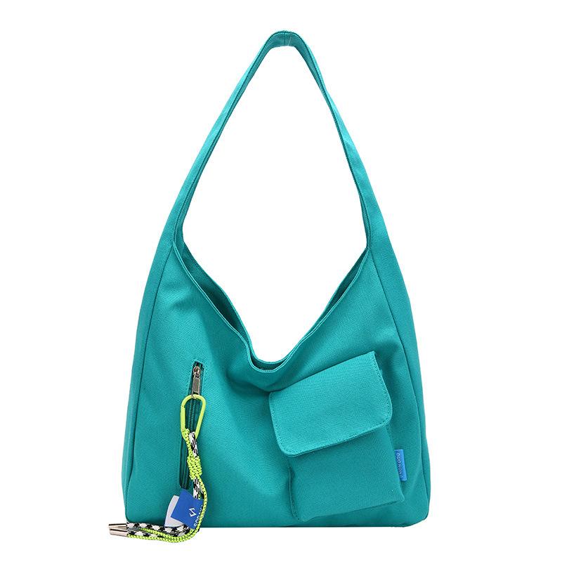 

Женская сумка через плечо, холщовая сумка, модная новая холщовая сумка под мышкой, большая вместимость, ветер зелёный