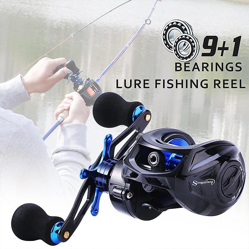 Baitcasting Reels Dubbla Brake Systems Baitcaster Reels Reel 7.0 Gear Ratio Fishing Reel Baitcast