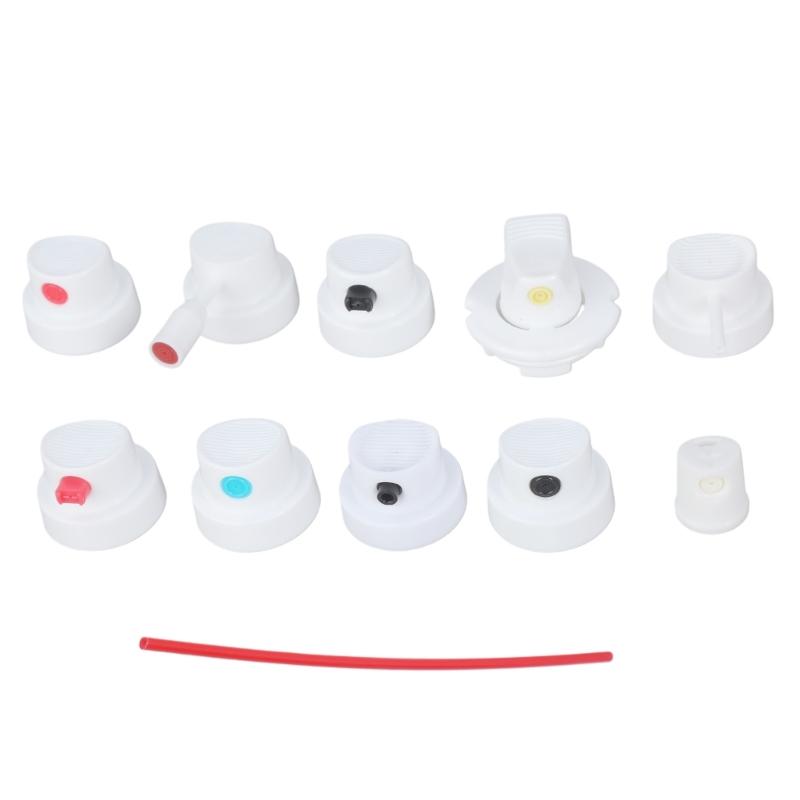 Set Of 10 High Density Polyethylene Sprayer Paint Caps With Accuracy Nozzle Design Sturdy Sprayer Bottle Nozzle Tip