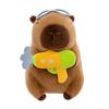 Water Diver Capybara Gun Plush Toy With Backpack For Summer Vacation Collectors