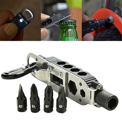 Mini multifunkční klíčenka Edc Outdoor Přenosné nerezové kapesní nástroje
