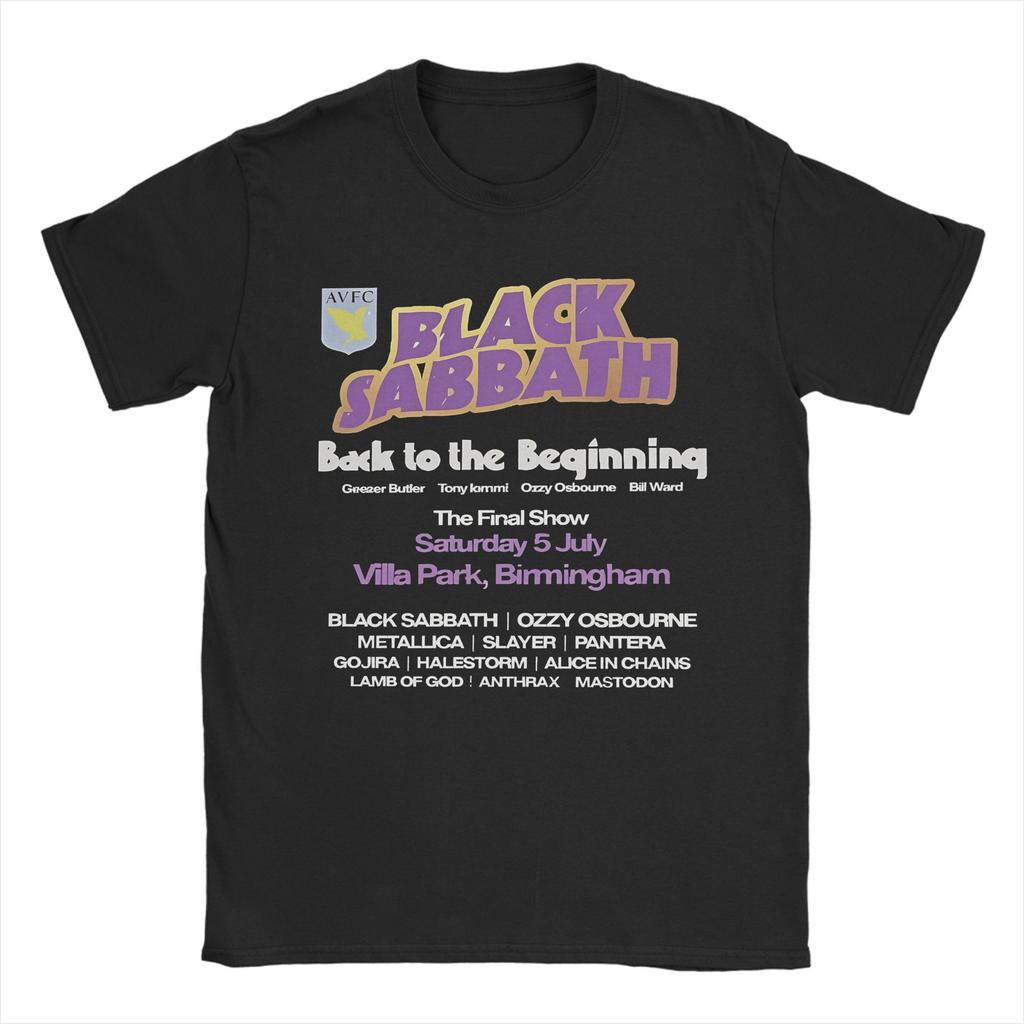 Men Women Printed Black Sabbath Back The Beginning Tour 2025 Tee T Shirt Pure Cotton T-shirts Clothing