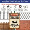 2D Flach, 1 Stück Vorsicht vor der schwarzen Katze Aluminium Kunstschild, Perfekt für Eine Lustige Wanddekoration für Außenbereiche, Wohnzimmer, Schlafzimmer, Badezimmer, Zuhause
