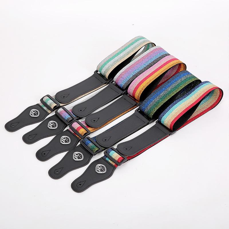 Personalized Polyester Guitar Strap for Folk, Electric, Classical, and Bass Guitars