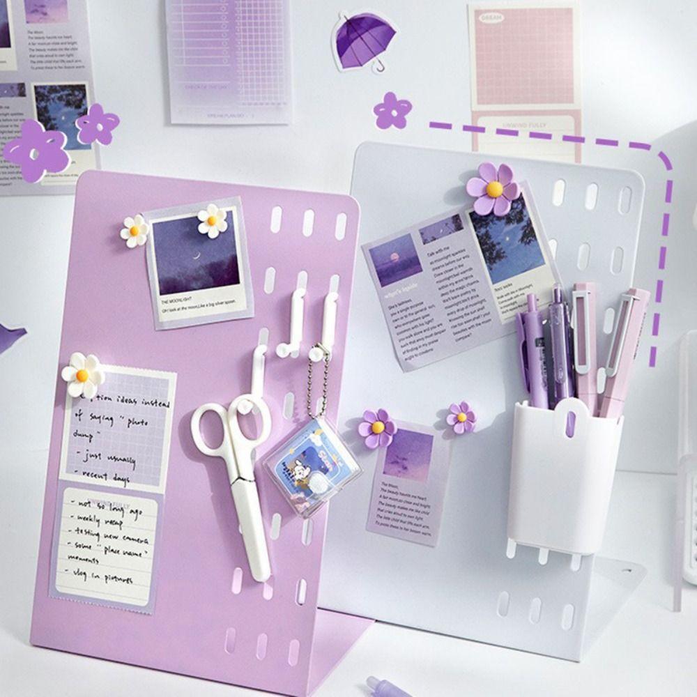 With Pegboard Magnetic Display Board Vertical Desktop Storage Rack  Desktop Organization