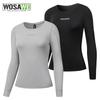 Wosawe Cycling Base Layer Women's Spring MTB Moisture Wicking Mountain Road Bike Cycling Undershirt Set Female Bike Clothing