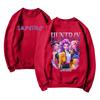 Damemote Casual Langermet trykt rundhals sweatshirt topp