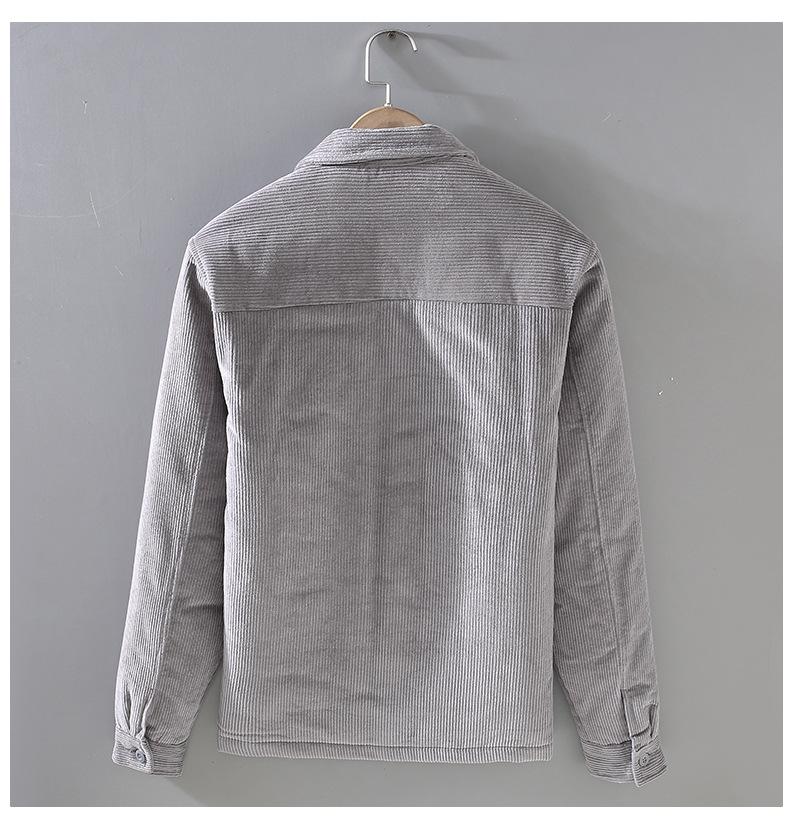 Men's Winter Retro Thickened Corduroy Jacket - Casual Youth Outerwear