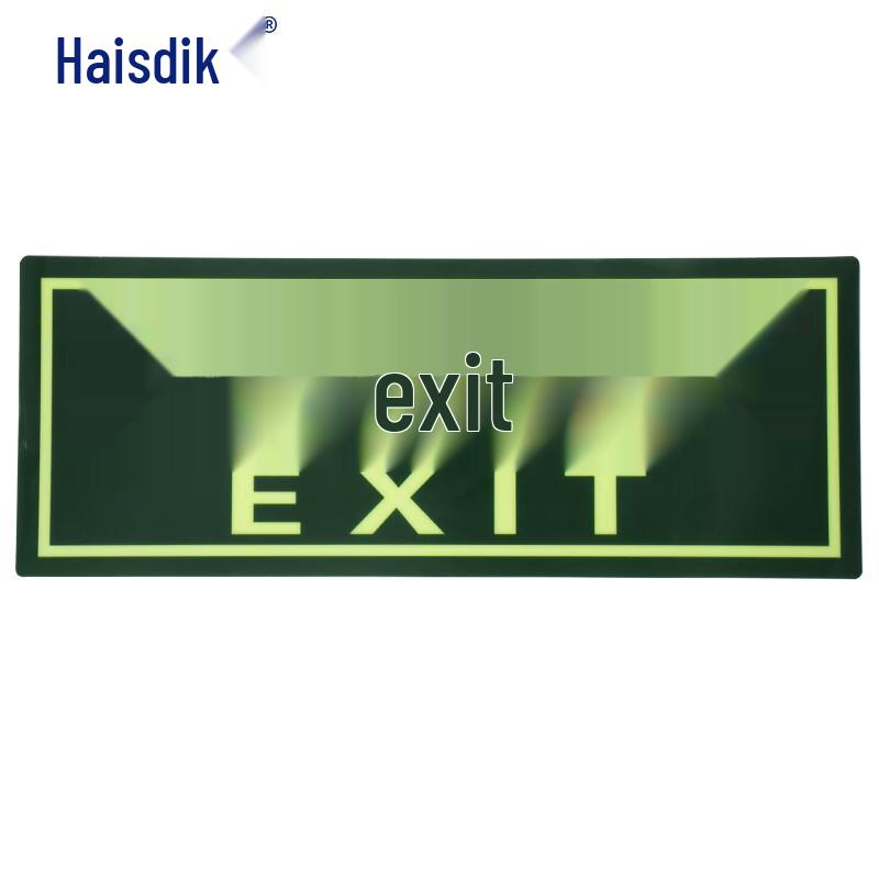 Self-Luminous Fire Safety & Warning Decals 13.7x36cm