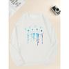 Men's Playing Card Pattern Casual Crewneck Sweatshirt