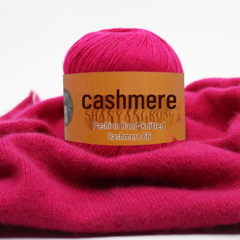 Reines Kaschmir & Wolle 6+6 Garn zum Hand- oder Maschinenstricken - Mittel-Dicke Nerzmischung