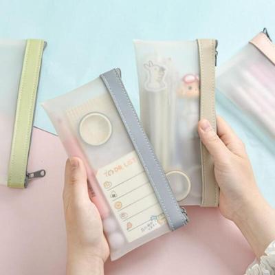 Translucent Pencil Pouch for Female Students and Office Workers