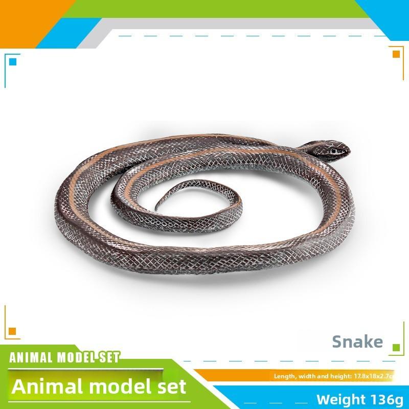 Wild Reptile Snake Model For Kids Educational Collectible Pvc Decor Toy