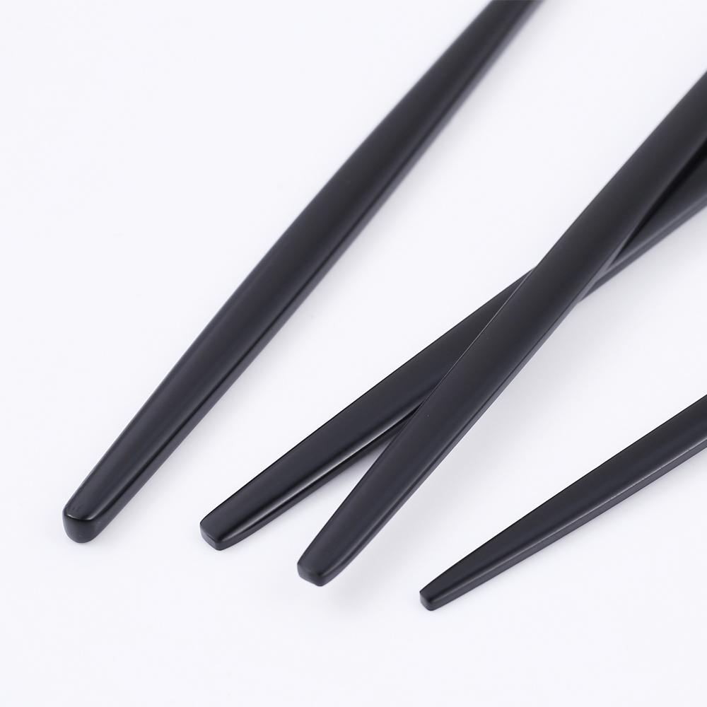 30Pcs Matte Black Gold Stainless Steel Cutlery Set Knife Fork Spoon Silverware Tableware Set Wedding Birthday Dinner Dinnerware