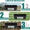 The Automatically Feeds Chickens, Ducks, Geese And Goats Large Capacity Hanging Fence Feed Trough Feeding Trough