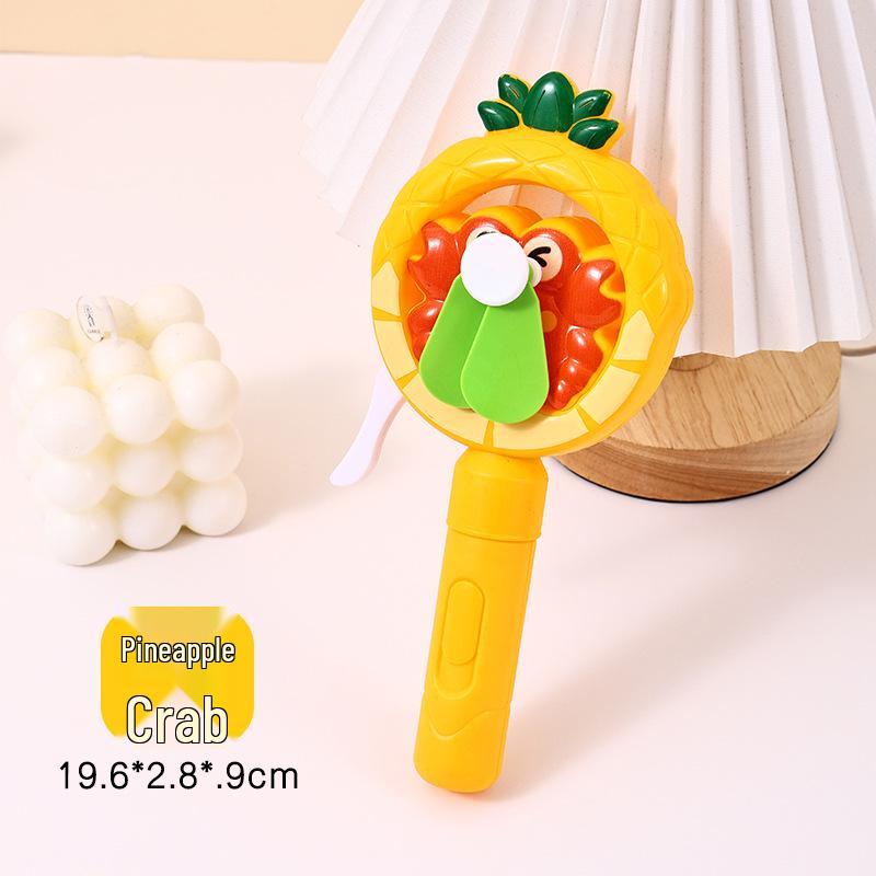 Portable Cartoon Unicorn Donut Hand-Crank Fan - Cute Souvenir Gift