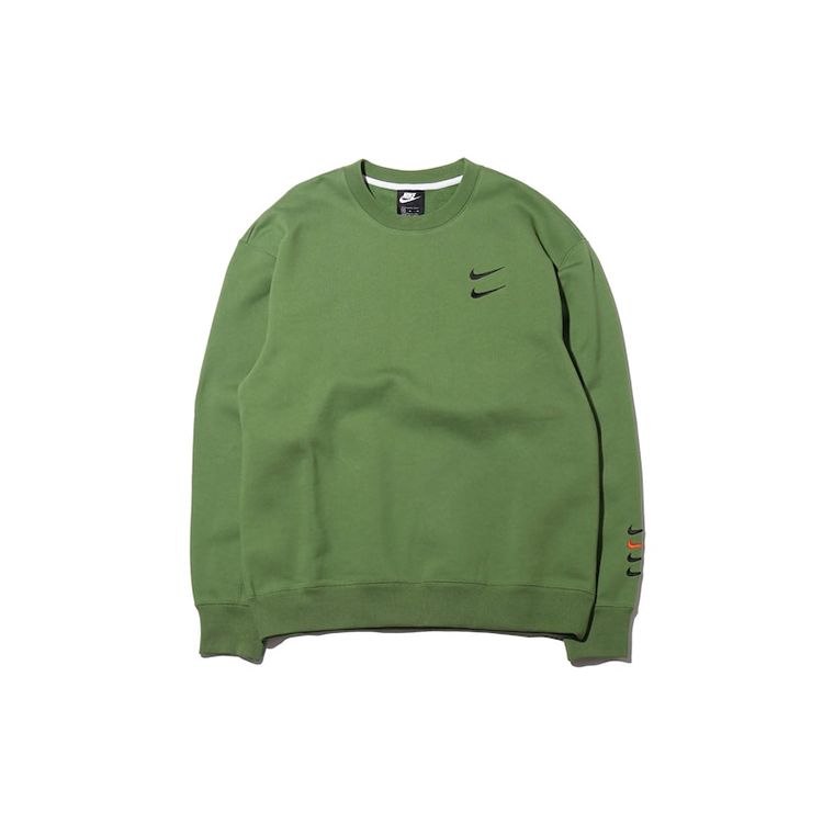 

Мужская толстовка с круглым вырезом Nike Sportswear и двойной галочкой на манжетах с логотипом, зеленый в стиле милитари CU4029-300 XXL