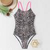 Sexy Leopard Women's Swimsuit One Piece Swimwear 2026 Bathing Suits Woman  Bandeau High Leg Bodysuit Female Beachwear Monokini
