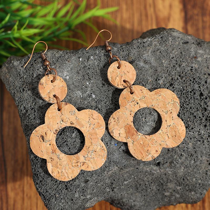 New Luxury Flower Disc Tassel Dangle Earrings Premium Texture Exaggerated Fashion Elegant Atmospheric Ear Jewelry For Women