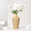 Plastic Imitation Rattan Flower Pots Flower Arrangement Containers Floor Vase Decorative Imitation Wicker Floor Vase Home Decor