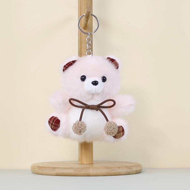 Plush Bear Keychain Cute Cartoon Toy For Kids And Students