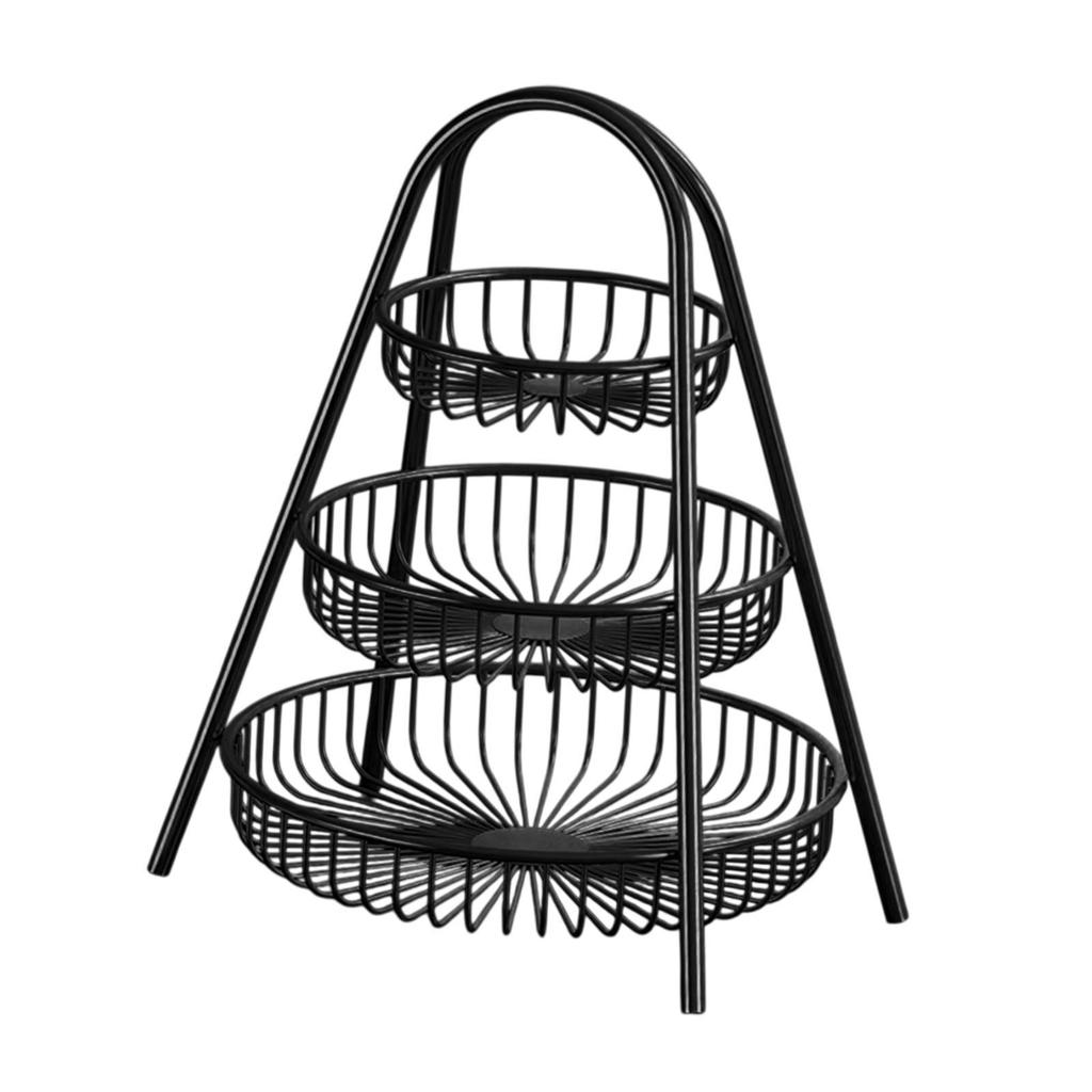 3 Tiers Fruit Storage Basket Multifunctional Home Decor Desktop Tray