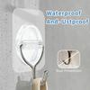 10PCS Heavy Duty Adhesive Wall Hooks Removable Waterproof No Damage Hooks Transparent Stick On Hooks Kitchen Bathroom Office