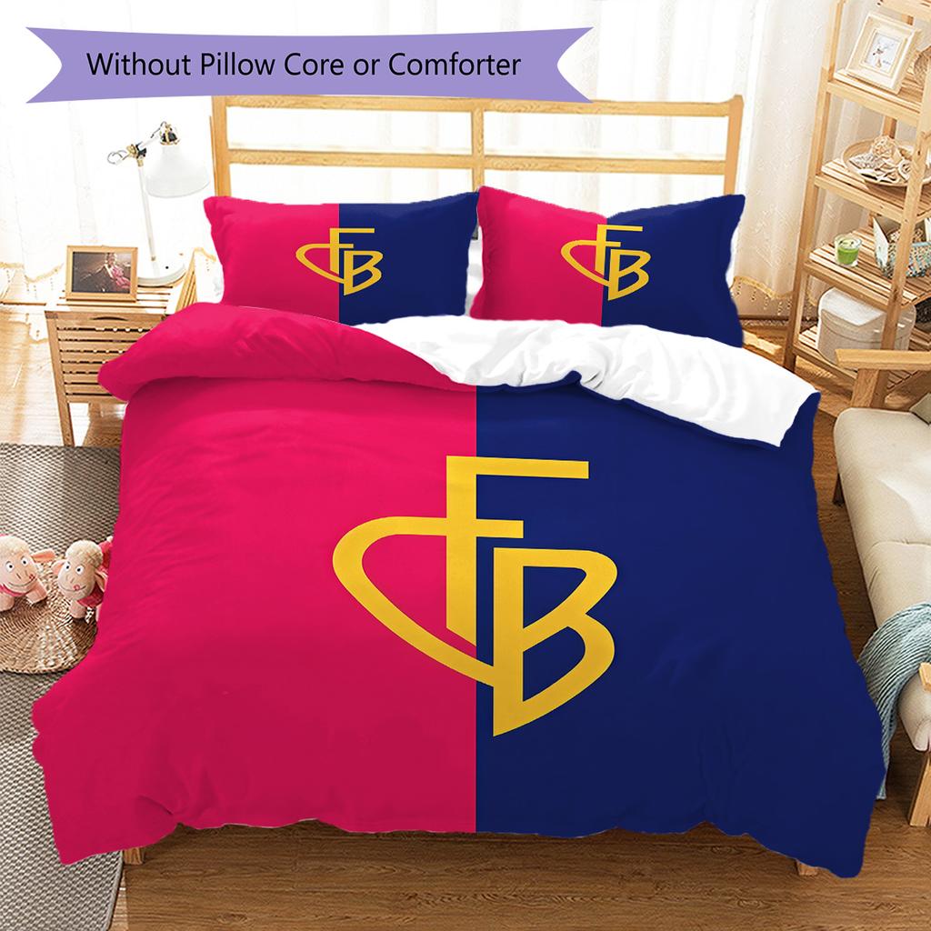 Basel Bedding Quilt Set Quilt Cover Pillowcase Home Decoration Birthday Gift (1 * Duvet Cover + 2 * Pillowcase, Without Core)