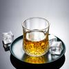 European Style Whiskey Glass Diamond Relief Glass Cup Classic Design Cocktail Glass Elegant Glassware for Personal and Party Use