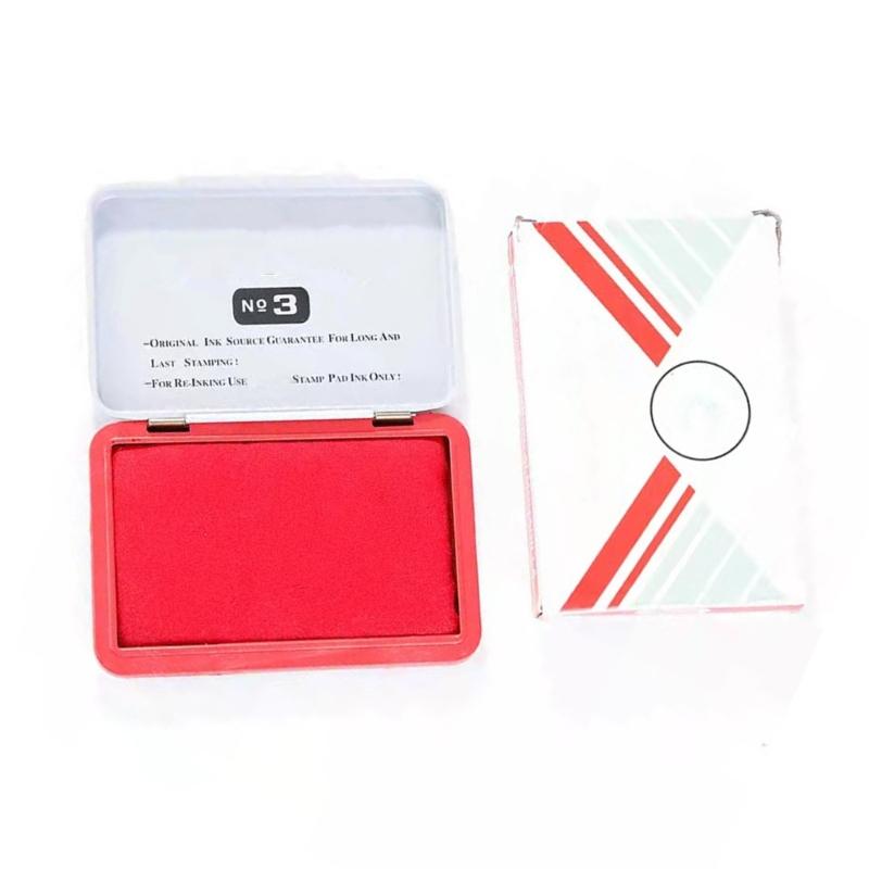 Office Business Stamp Ink Pad Water Resistant Quick Dry Stamp Ink Pad Fingerprint Ink Pad For Office Financial Use