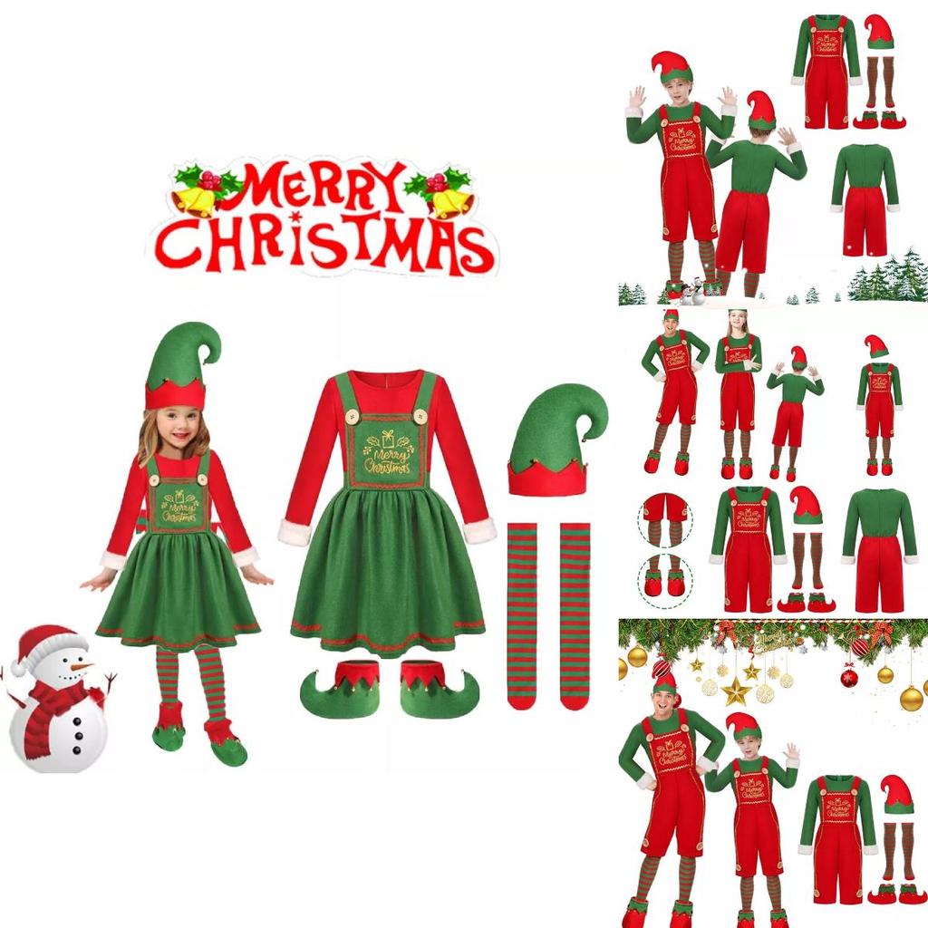 Adorable Christmas Elf Costume For Kids And Adults Soft Fabric Cosplay Outfit