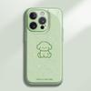 Green Bottom Line Dog for Apple 16 Promax Cartoon Female Model for IPhone Mobile Phone Case 15 New Model 14 Hydrogel Shell