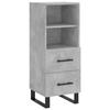 VidaXL Buffet Concrete Grey 34.5x34x90 Cm Engineered Wood 828696