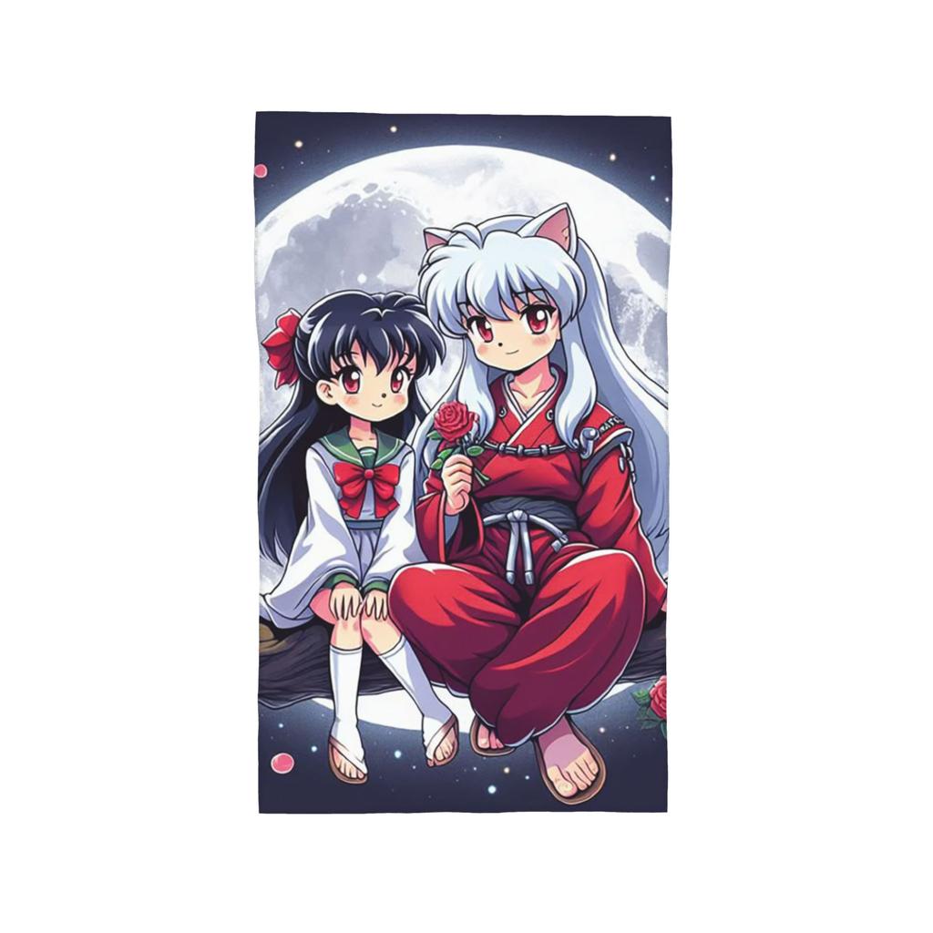 Manga Kimono Inuyasha Sesshomaru Soft Face Towel Quick Dry Pool Bath Cotton Towels Absorbent