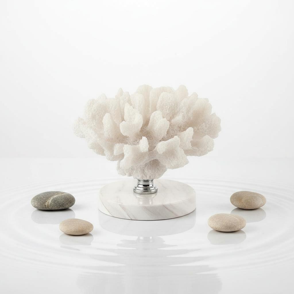 Faux Coral Sculpture Minimalist Simulated Coral Sculpture Table Ornament Creative Long-Lasting for Study Room, Reception Desk