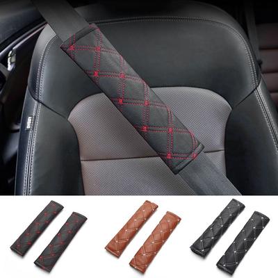 2Pcs Car Interior Supplies Car Seat Belt Cover Pads PP Cotton Seat Belt Pads Shoulder Protector Car