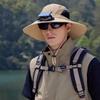 Summer Big Edge Hat Sunscreen Bucket Hat Solar Fan Cap Rechargeable Built-in Battery Strong Wind Men Outdoor Summer