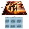 2026 Giraffe Sunset Scene Gift Soft Plush Blanket,Flannel Throw Blanket for Living Room Bedroom Bed Travel Sofa Cover Kids Gift