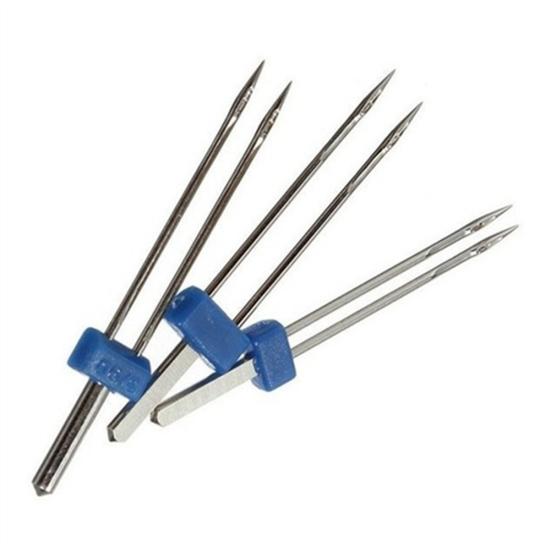 3 Stück Größe 2/90 3/90 4/90 Double Twin Nähmaschinenzubehör Nadeln Pins