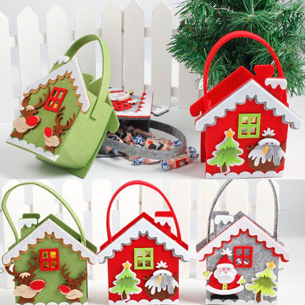 

Новые детские модные рождественские сумки, держатель для подарков Санта-Клауса, рождественские конфеты для хранения