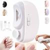 2 In 1 Rechargeable Electric Nail Clippers and Polisher, Low Noise Grooming Tool White