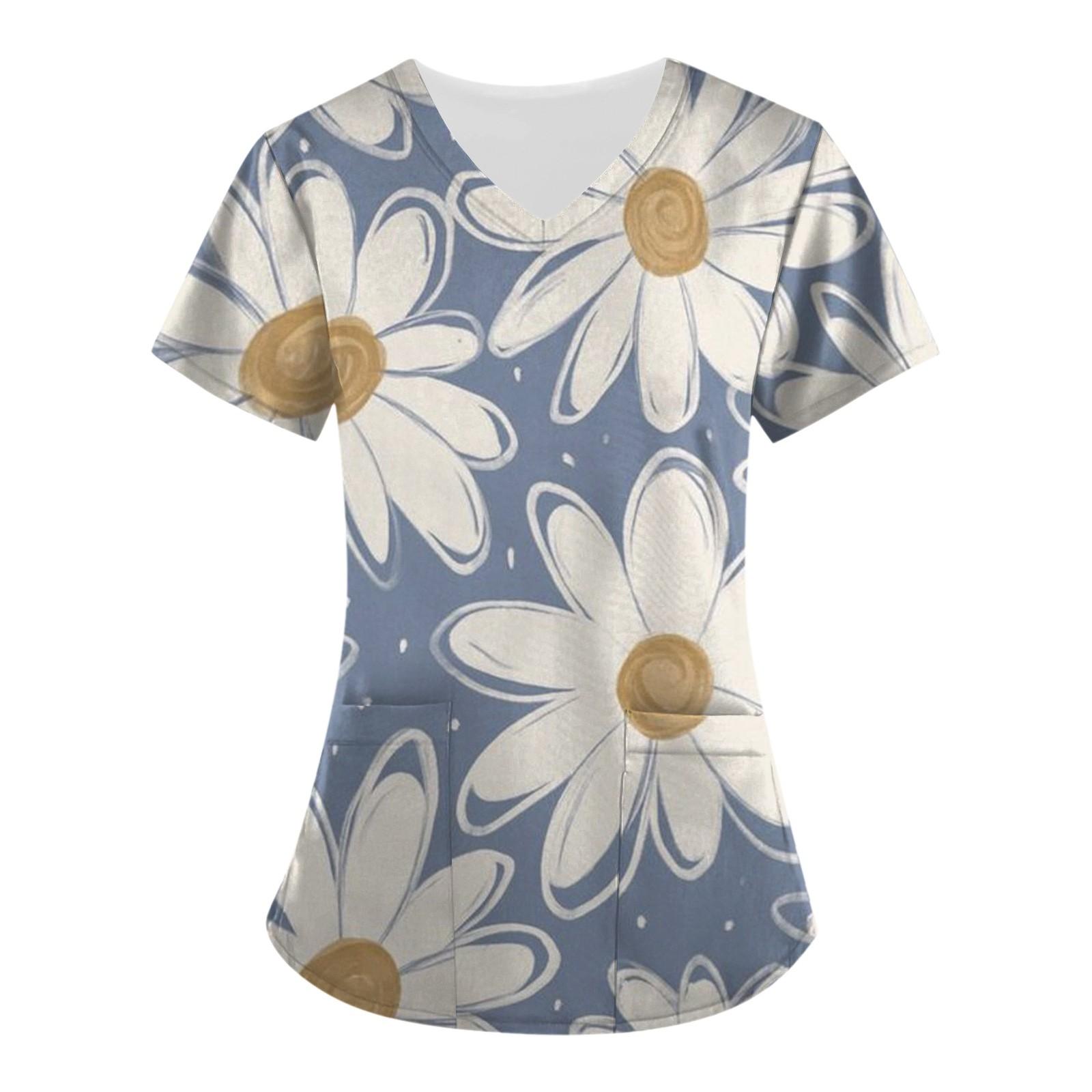 

Женский топ с короткими рукавами и v-образным вырезом с карманом и принтом Love ко Дню святого Валентина XL